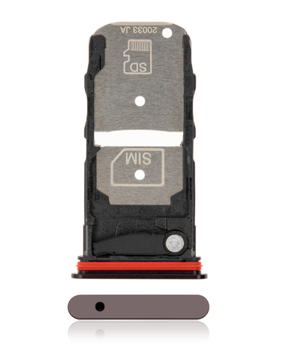 Single Sim Card Tray For Motorola Edge Plus 5G (XT2061 / 2020) (Smokey Sangria)