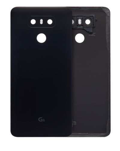 Back cover Glass With Adhesive Pre-Installed For LG G6 (Astro Black)