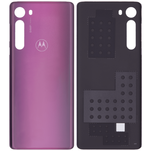 Coque arrière en verre pour Motorola Moto Edge (XT2063 / 2020) (Pièce d'origine constructeur) (Magenta nuit) – Image 2