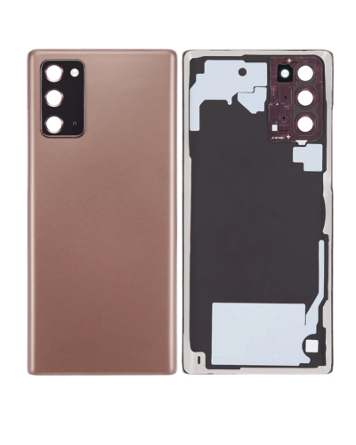Coque arrière en verre avec objectif pour Samsung Galaxy Note 20 5G (sans logo) (Adaptable) (Bronze mystique) – Image 6