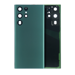 Cache arrière verre avec lentille de caméra pour Samsung Galaxy S22 Ultra (Service Pack) (vert)