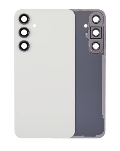 Back Cover Glass With Camera Lens For Samsung Galaxy S23 FE 5G (Aftermarket Plus) (Cream)