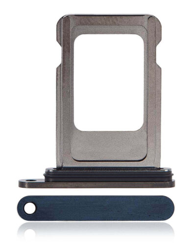 Tiroir pour carte SIM unique pour iPhone 15 Pro / 15 Pro Max (Bleu Titane)