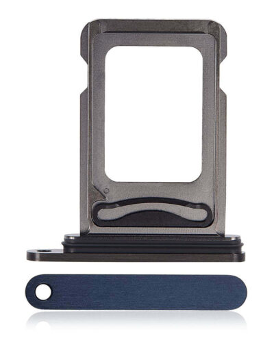 Dual tiroir SIM pour iPhone 15 Pro / 15 Pro Max (Blue Titanium)