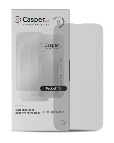 Casper Pro Tempered Glass For iPhone 15 Pro (10 Pack) (Matte)