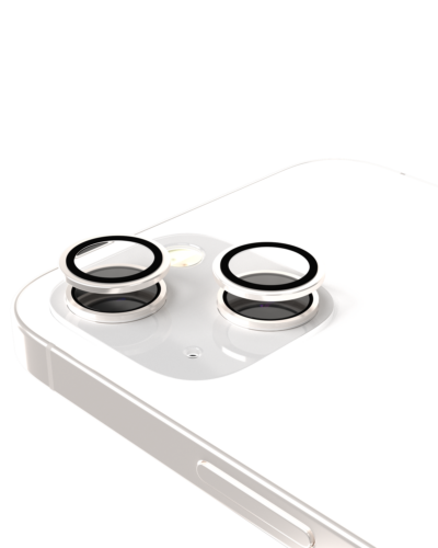 Protection d'objectif Casper pour iPhone 13 / 13 Mini (Argent) (Transparent) – Image 6