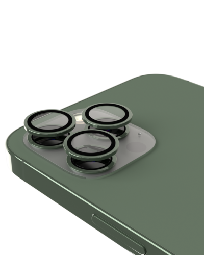 Protection d'objectif Casper pour iPhone 13 Pro / 13 Pro Max (Vert alpin) (Transparent) – Image 6