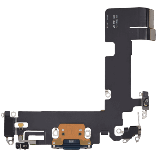 Charging Port Flex Cable For iPhone 13 (Used OEM Pull) (Midnight) – Image 3
