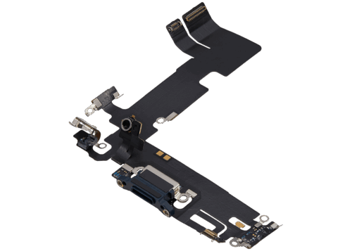 Charging Port Flex Cable For iPhone 13 (Used OEM Pull) (Midnight) – Image 4