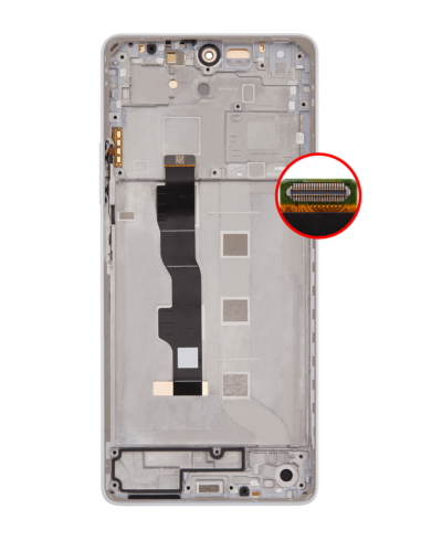 Bloc écran OLED avec cadre pour Xiaomi Redmi Note 13 5G (reconditionné) (blanc) – Image 4