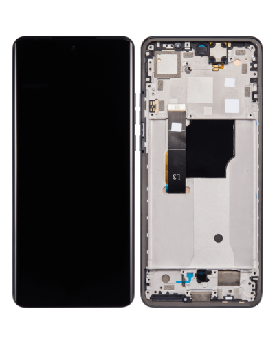 Bloc écran OLED avec cadre pour Motorola Moto Edge 40 Neo (XT2307-1 / 2023) (reconditionné) (noir) – Image 4
