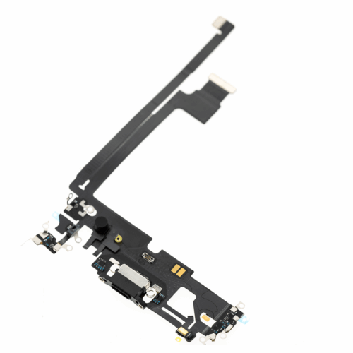 Câble flexible de port de charge pour iPhone 12 Pro Max (pièce d'origine d'occasion) (graphite) – Image 4