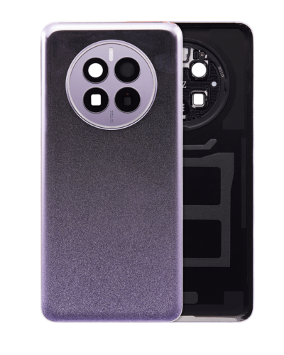 Coque arrière en verre avec objectif de caméra pour Huawei Mate 50 (violet)