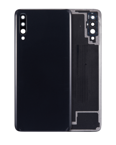 Back Cover Glass For Samsung Galaxy A70 (A705 / 2019) (Aftermarket Plus) (Black)