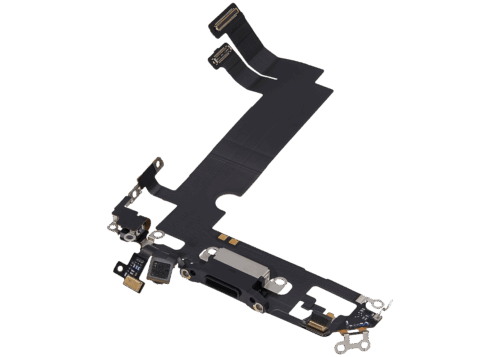 Charging Port Flex Cable For iPhone 12 Mini (Used OEM Pull) (Black) – Image 4