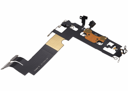 Charging Port Flex Cable For iPhone 12 Mini (Used OEM Pull) (Black) – Image 5