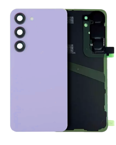 Cache arrière verre avec lentille de caméra pour Samsung Galaxy S24 (Service Pack) (Cobalt Violet)