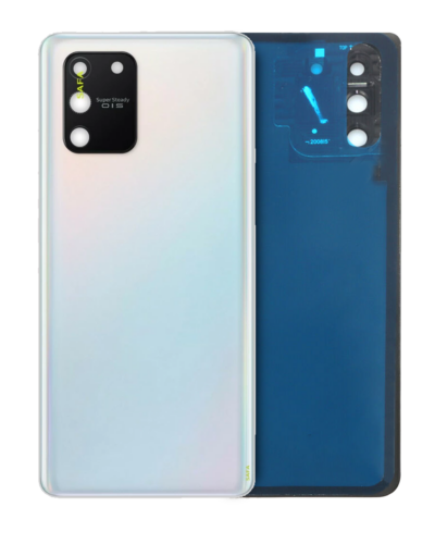 Cache arrière verre avec lentille de caméra pour Samsung Galaxy S10 Lite (Service Pack) (Prism White)