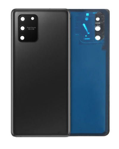 Cache arrière verre avec lentille de caméra pour Samsung Galaxy S10 Lite (Service Pack) (Prism Black)