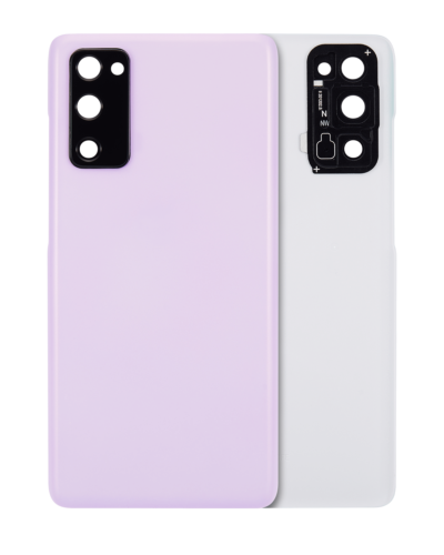 Cache arrière verre avec lentille de caméra pour Samsung Galaxy S20 FE 5G (compatible qualité supérieure) (Cloud Lavender)