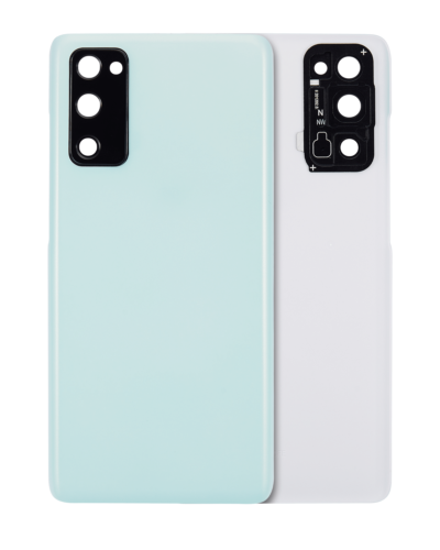 Cache arrière verre avec lentille de caméra pour Samsung Galaxy S20 FE 5G (compatible qualité supérieure) (Cloud Mint)