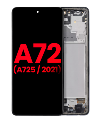 Bloc écran OLED avec cadre pour Samsung Galaxy A72 (A725 / 2021) (compatible qualité supérieure) (Awesome Black) – Image 11
