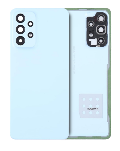Cache arrière verre avec lentille de caméra pour Samsung Galaxy A53 5G (A536 / 2022) (Service Pack) (bleu)