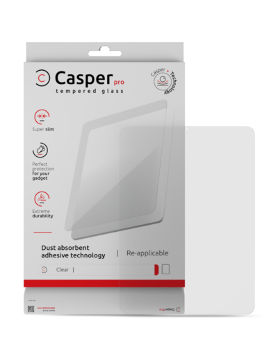 Casper Pro Tempered Glass For iPad Pro 13" (2024) (Retail Pack) (Clear)