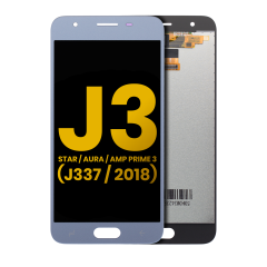 LCD Assembly Without Frame For Samsung Galaxy J3 Star (J337 / 2018) / Aura / Amp Prime 3 (Refurbished) (Blue)