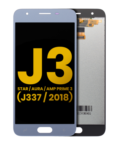 Écran LCD complet sans cadre pour Samsung Galaxy J3 Star (J337 / 2018) / Aura / Amp Prime 3 (reconditionné) (bleu) – Image 10
