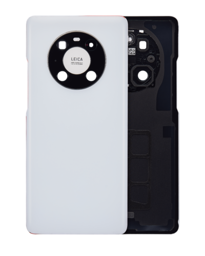Back cover Glass With Camera Lens For Huawei Mate 40 Pro (Matte White)
