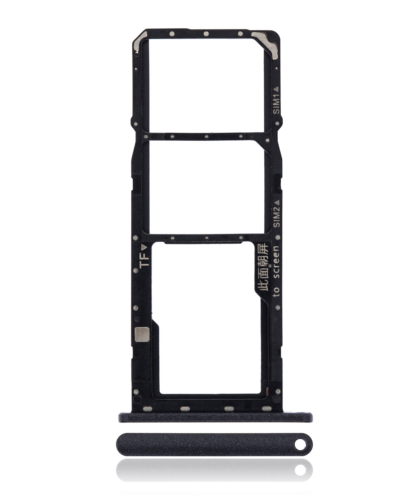 Tiroir double carte SIM pour Huawei Y7 (2019) (Noir minuit)