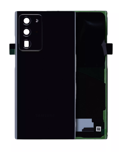 Cache arrière verre avec lentille de caméra pour Samsung Galaxy Note 20 Ultra (Service Pack) (Mystic Black)