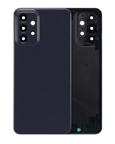Back cover Glass For Samsung Galaxy A23 (A235 / 2022) (Aftermarket Plus) (Black)