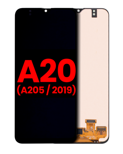 Écran OLED sans cadre pour Samsung Galaxy A20 (A205 / 2019) (Tous modèles) (Adaptateur Plus) (Toutes couleurs)