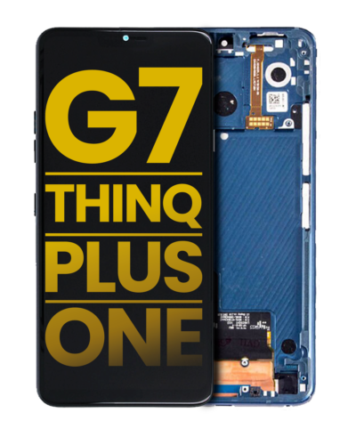 LCD Assembly With Frame For LG G7 ThinQ / G7 Plus / G7 One (Refurbished) (Moroccan Blue)