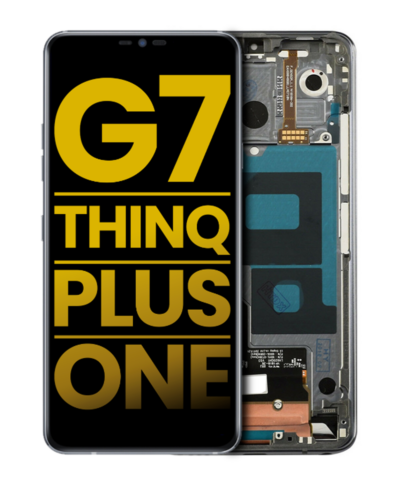 Écran LCD avec cadre pour LG G7 ThinQ / G7 Plus / G7 One (reconditionné) (gris) – Image 4