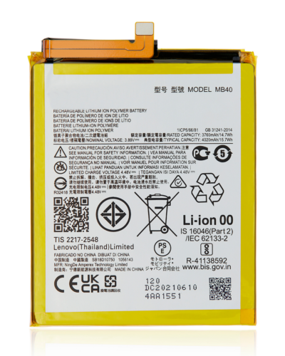 Replacement Battery For Motorola Edge 20 (XT2143 / 2021) (MB40) – Image 8