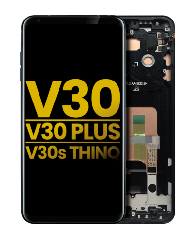 Bloc écran OLED avec cadre pour LG V30 / V30 Plus / V30S ThinQ (reconditionné) (Aurora Black) – Image 3