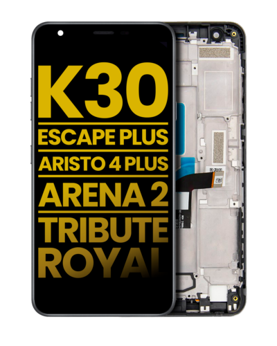 LCD Assembly With Frame For LG K30 (2019) / Escape Plus / Aristo 4 Plus / Arena 2 / Tribute Royal (Refurbished) (All Colors) – Image 7