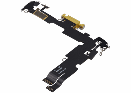 Charging Port Flex Cable For iPhone 14 Plus (Used OEM Pull) (Yellow) – Image 5
