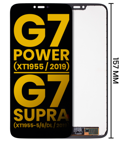 LCD Assembly Without Frame For Motorola Moto G7 Power (XT1955 / 2019) / G7 Supra (XT1955-5/6/DL / 2019) (US Version) (157MM) (Refurbished) (All Colors)