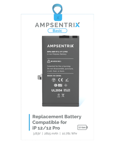 Replacement Battery For iPhone 12 / 12 Pro (AmpSentrix Basic) – Image 3