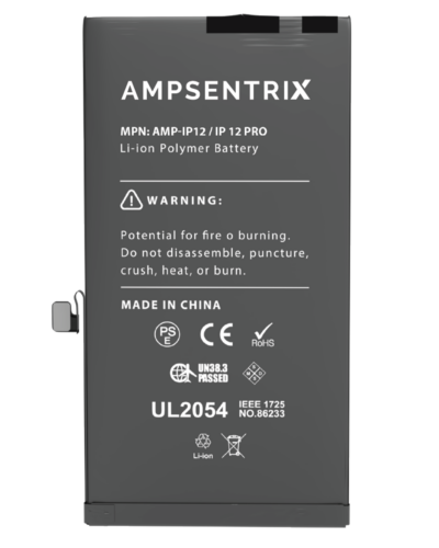 Replacement Battery For iPhone 12 / 12 Pro (AmpSentrix Basic) – Image 4
