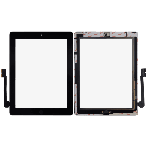 Digitizer For iPad 3 / iPad 4 (Home Button Pre-Installed For iPad 3) (Aftermarket Plus) (Black) – Image 2