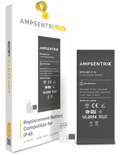 Replacement Battery For iPhone 4S (AmpSentrix Pro)