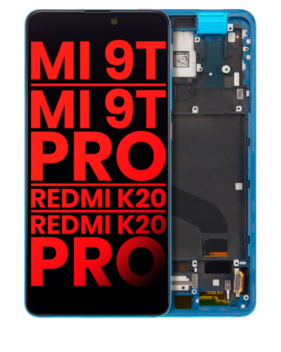 OLED Assembly With Frame For Xiaomi Mi 9T / 9T Pro / K20 / K20 Pro (Aftermarket Plus) (Glacier Blue)