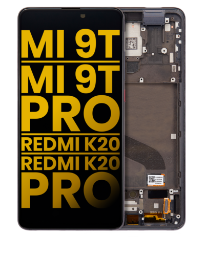 Écran OLED avec cadre pour Xiaomi Mi 9T / 9T Pro / K20 / K20 Pro (reconditionné) (noir carbone)