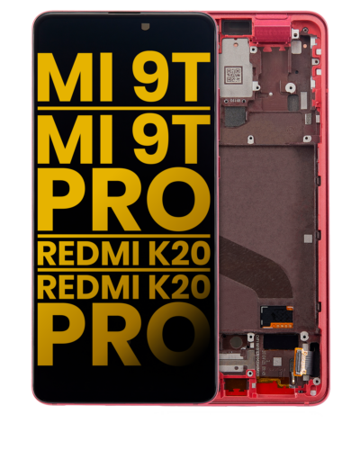 OLED Assembly With Frame For Xiaomi Mi 9T / 9T Pro / K20 / K20 Pro (Refurbished) (Flame Red) – Image 12