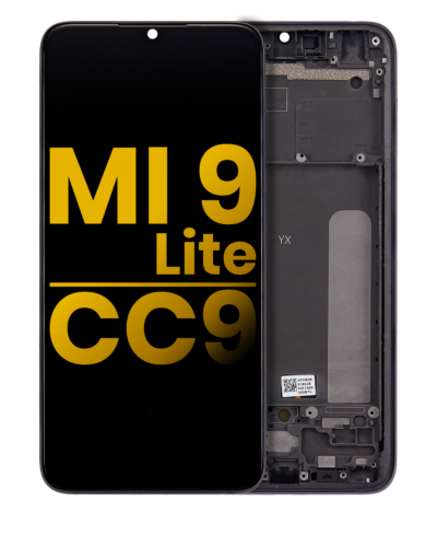 Écran OLED avec cadre pour Xiaomi Mi 9 Lite / CC9 (reconditionné) (gris onyx)